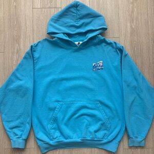 Warren Lotas “Blue Cowboy” Graphic Hoodie Electric Blue Size Large